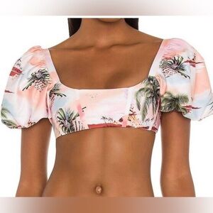 Agua Bendita Bikini Set: Luau Hope High-Waisted Bottoms & Chelsea Top, S